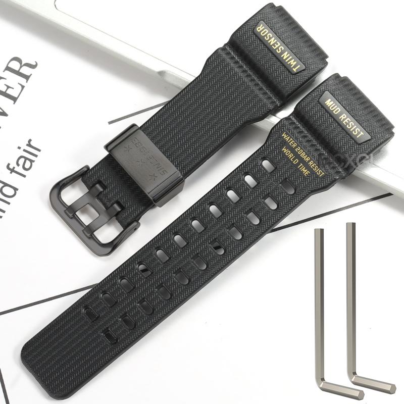 Natural Resin Replacement Watch Strap Suitable for Casio G-Shock Master G Mudmaster GG-1000 GWG-100 GSG-100 Sport Watch Bracelet