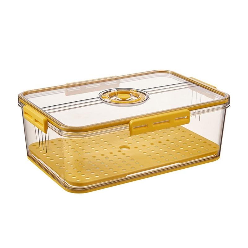 Airtight Bread Storage Container Countertop Bread Saver with Snap Lid and Time Setting for Freshness Management