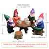 4pcs/Set Mini Funny Cute Gnome Party Resin Dwarfs Statue DIY Bonsai Decoration for Home Office Desk Sculpture