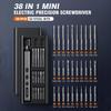 Mini Electric Precision Screwdriver, 38 in 1 Magnetic Bits, Torque Control, DIY Tools, Repair Tool Kit for iPhones, Switch,PS5