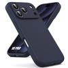 Case for iPhone 18 Pro, Liquid Silicone Slim Protection Anti-Scratch Non-Slip Navy Blue