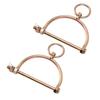 2PCS Cow Nose Rings Cow Nose Clamps Stainless Steel Bull Cattle Nose Ring Pliers Half Hoof Shaped