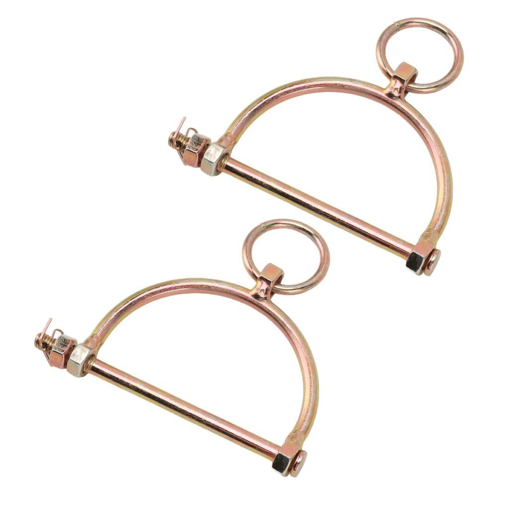 2PCS Cow Nose Rings Cow Nose Clamps Stainless Steel Bull Cattle Nose Ring Pliers Half Hoof Shaped