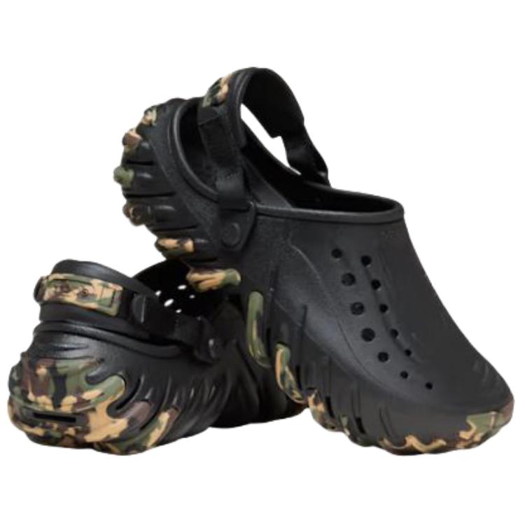 Crocs Echo RO Clog Camo - Black Multi-Color Unisex Sneakers 212095-0C4