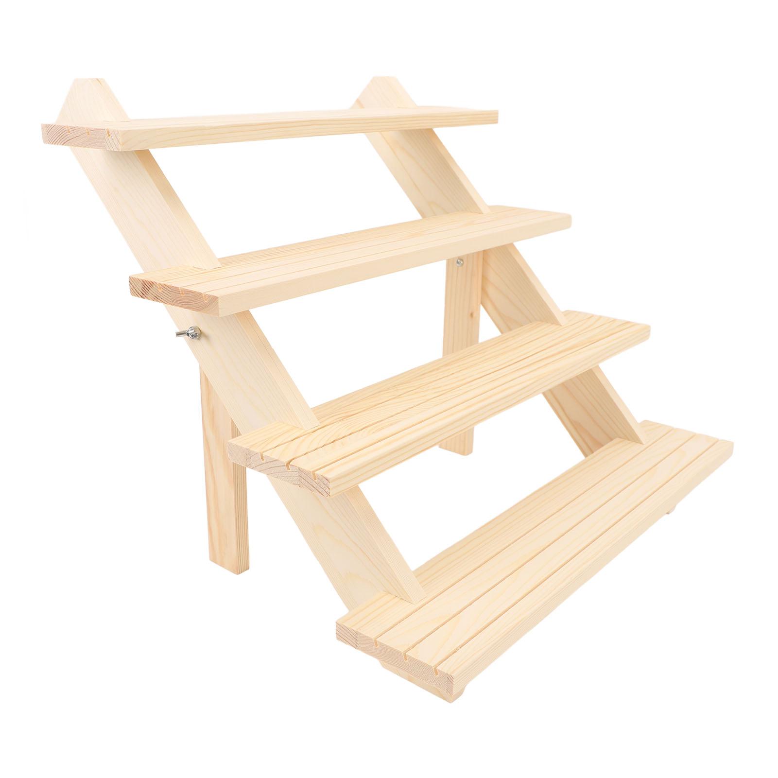 

Стеллаж для ювелирных изделий, 4 яруса, из цельного дерева, небольшой выставочный стенд для дома и магазинов