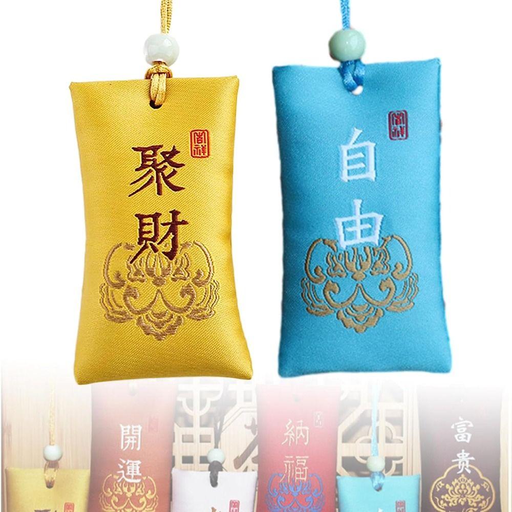Bring Lucky Spiritual Salt Pouch Pendant Necklace Buddhist Spiritual Salt Pouch Necklace  Women Men