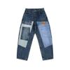 2025 Retro Washed Patch Jeans Men's Trendy Brand Loose Workwear Harem Trousers Trendy American Style