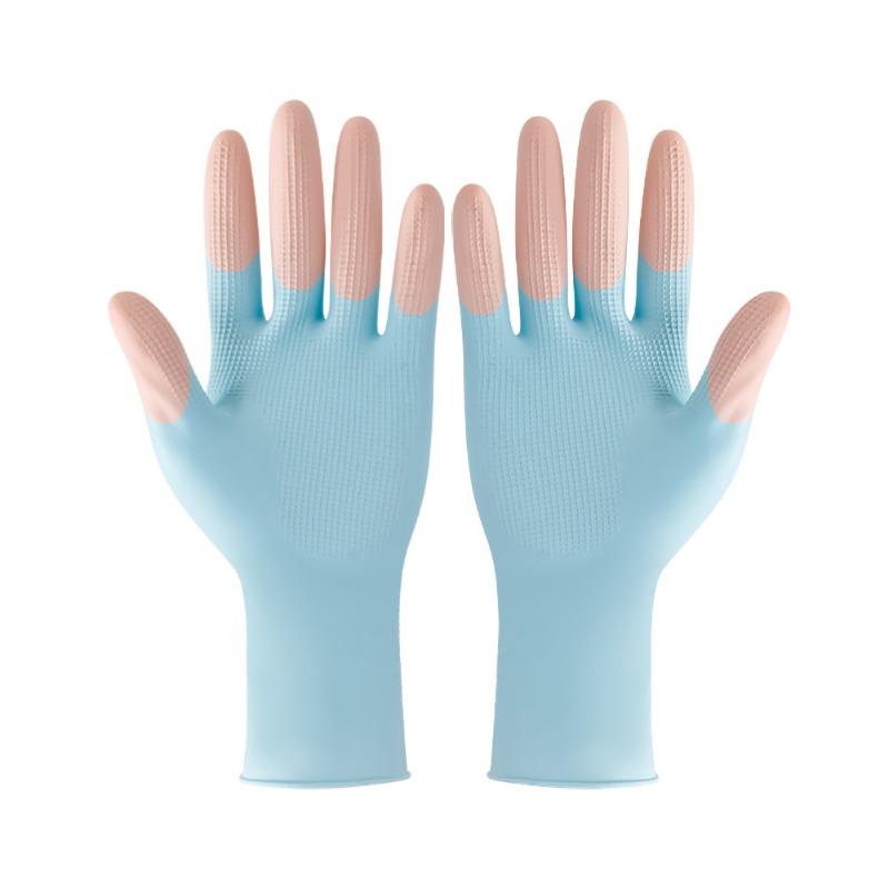 Latex Spülhandschuhe, Haushaltsspülhandschuhe, Küchenverdickte Latex-Gummihandschuhe, Ölbeständige Küchenhandschuhe