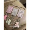 Sweet and Cool, Cute Leopard Print Flash Diamond Bear, Suitable for Apple 17promax Mobile Phone Case, Anti-drop New 16pro15.