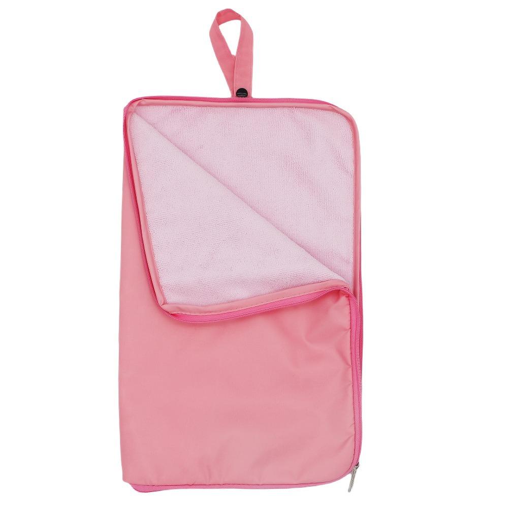 

Solid Color Towel Wet Bag Zipper Closure Wet Bag for Swimsuit Compact Swim Bag Travel розовый
