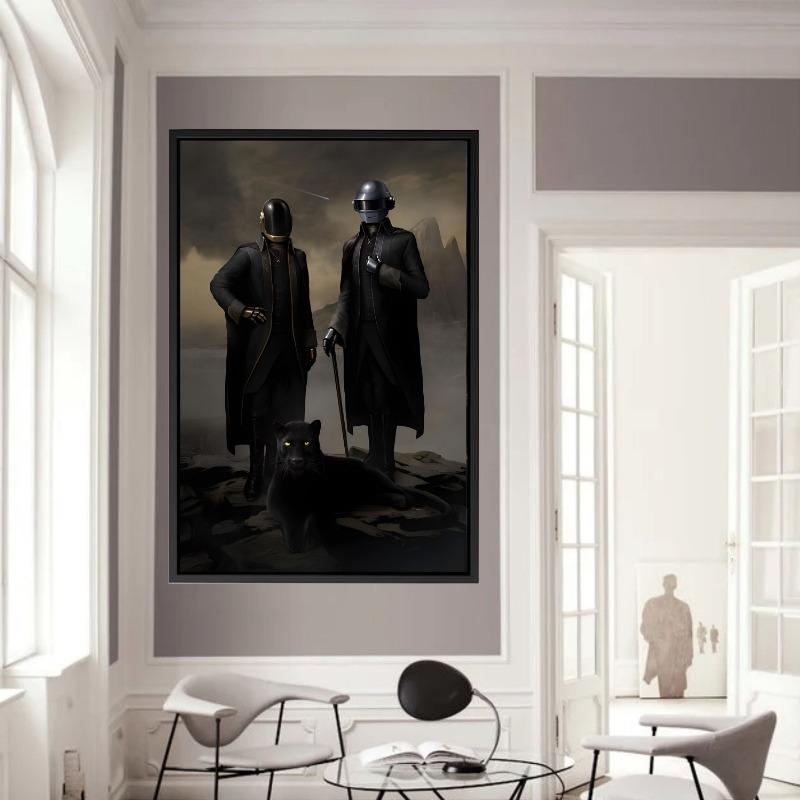 Vintage Daft Punk 1997 Album Music Legend Art Poster Canvas Painting Wall Prints Picture for Living Room Music Studio Home Decor