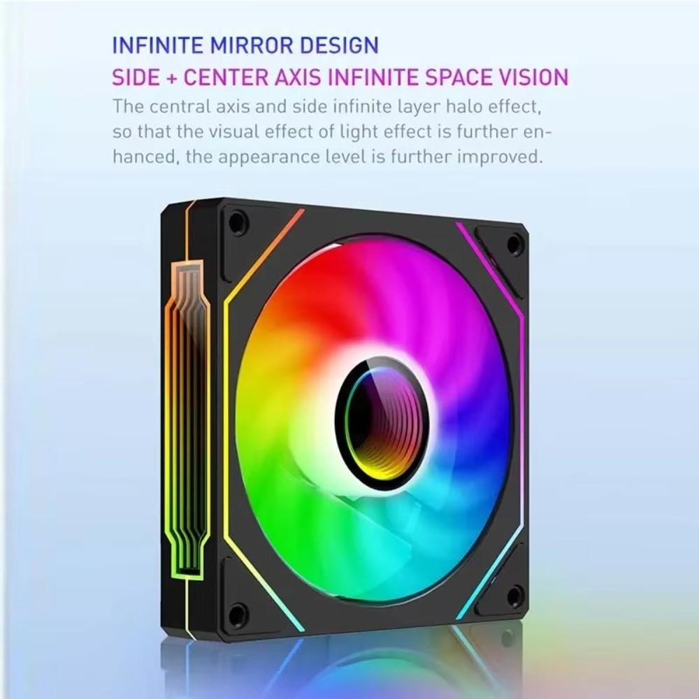 12V Computer Chassis Fan PWM Control CPU Cooler Fan 3D Texture PC Case Fan Motherboard Sync