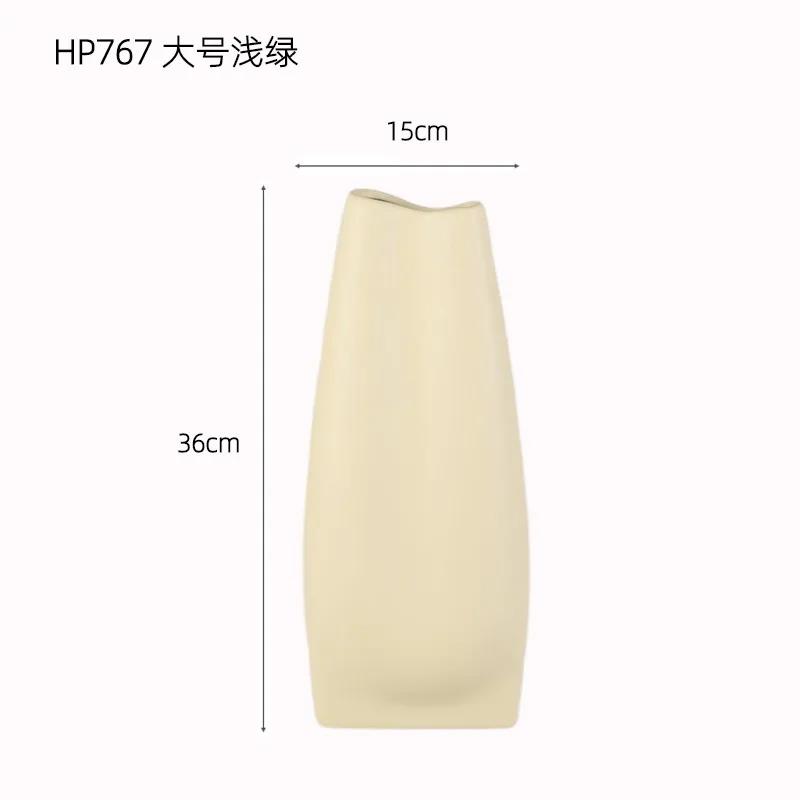 Ceramic Vase The Wrinkles Are Irregular. Flower Vase Flower Arrangement Accessories Terrarium Room Decoration Accessories