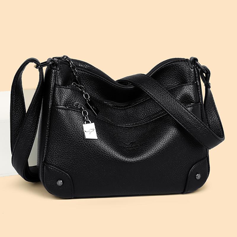 Borsa a Spalla PU da Donna Borsa per Madre di Mezza Età Borsa a Tracolla di Grande Capacità