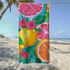 Watermelon & Citrus Fruit Beach Towel,Soft Quick-Drying, Perfect For Portable Outdoor Travel, Swimming, Camping And Summer Beach