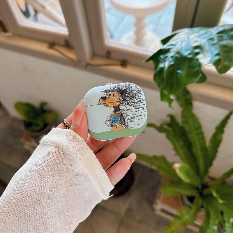 

Fumade Милий Мультяшний Начерканий Собака Захисний Чохол для AirPods