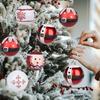 2025 9PCS Christmas Ball 6CM Christmas Tree Decoration Hanging Ball Holiday Party Decoration DIY Painted Christmas Tree Pendant