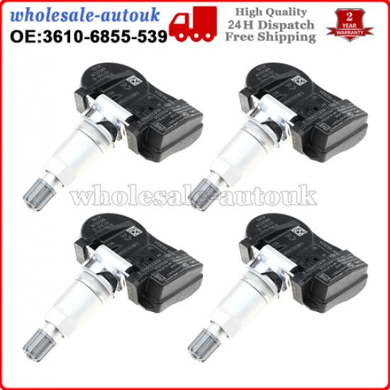 4PCS TPMS Tyre Pressure Wheel Sensor for BMW 2 Series 36106881890 36106856209