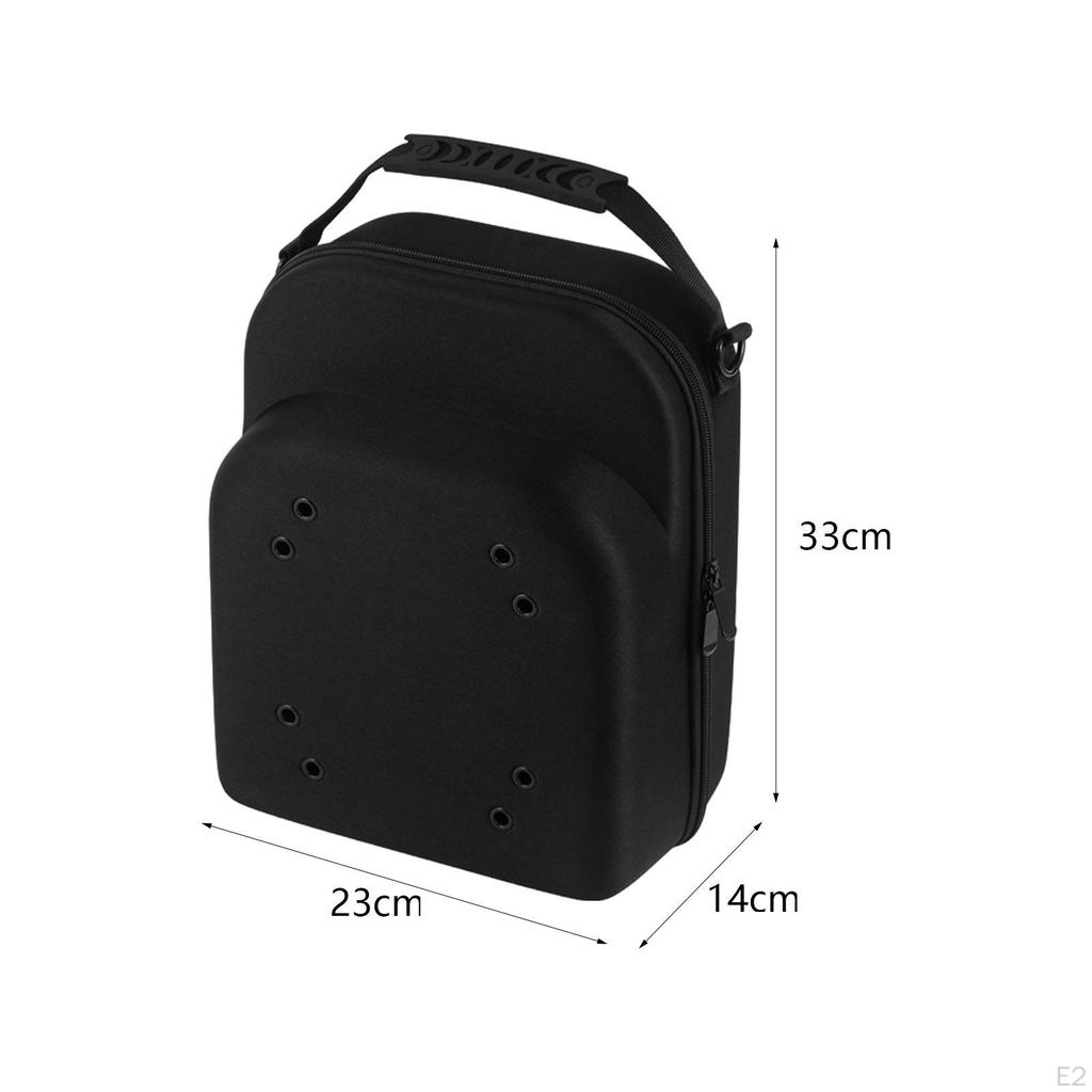 Hard Hat Case for Baseball Caps Travel Box Durable Hold 6 with Adjustable Shoulder Strap