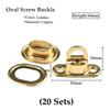 Tarpaulin Cover Garden Gazebo Vertical Screen Brass Oval Screw Buckle Brass Rotating Latch Installation Tools