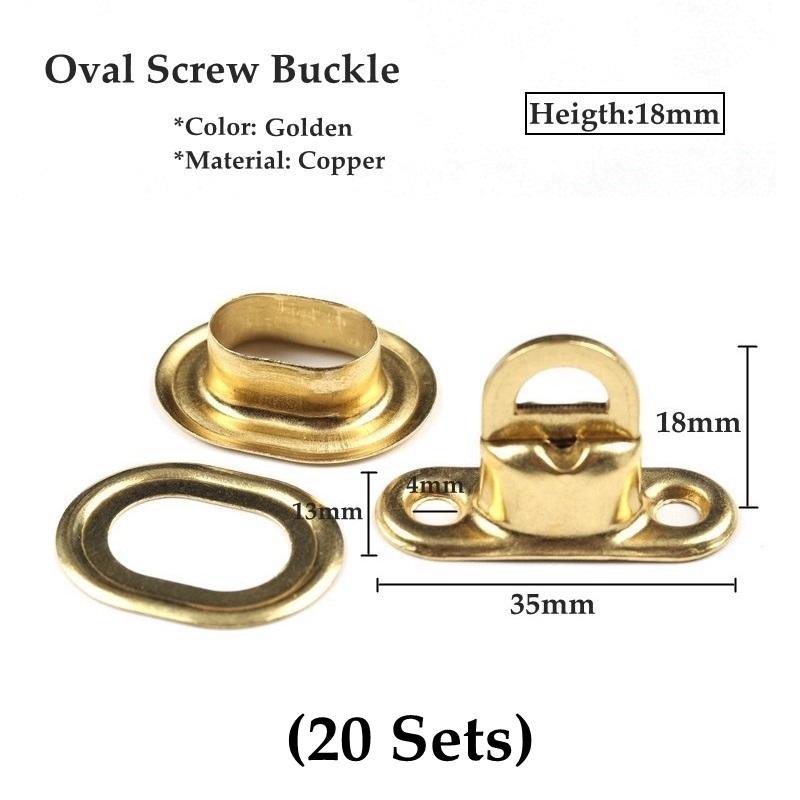 Tarpaulin Cover Garden Gazebo Vertical Screen Brass Oval Screw Buckle Brass Rotating Latch Installation Tools
