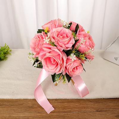 Bruidsboeket Bruid Bruidsboeketten Bruidsmeisjesboeket Bloemen Kunstroos Bruids Houdbloemen