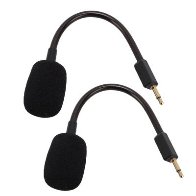 Abnehmbares Spielmikrofon passend für Razer BlackShark V2 3,5-mm-Klinke Geräuschunterdrückungs-Mikrofon Ersatz Schwarz