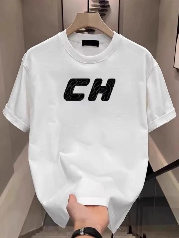 2025 Summer New Fantastic Mens 100 Pure Cotton TShirt  for Men Tops Printting Partner Comfortable Shirt Casual Short TShirt