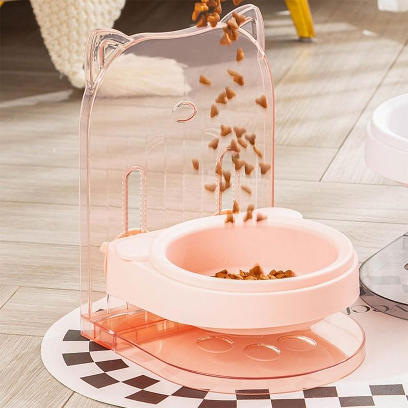 Durable Neck Protectors Pet Bowl Feeder Skid-Proof Large Capacity Cat Dog Bowls Adjustable Height Pet Feeding Bowl