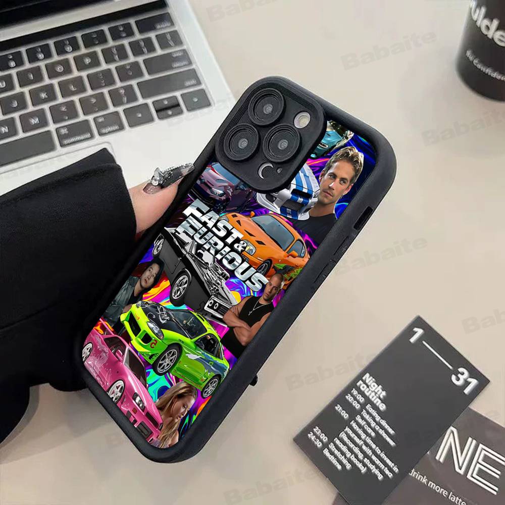 Action Movie Series Fast F-Furious Phone Case For IPhone 17 16 15 14 13 12 11 Pro Max Mini Plus Soft TPU Back Cover