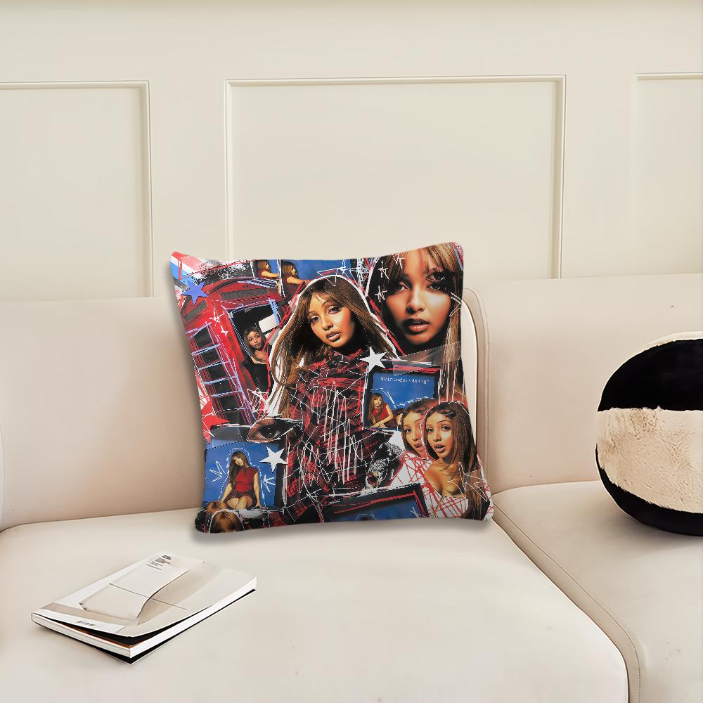 P-PinkPantheresS cushion cover Fancy That Singer Pillow Cover Decoration Room Home Sofa living Office Car Nordic Simplicity 12x12Inch