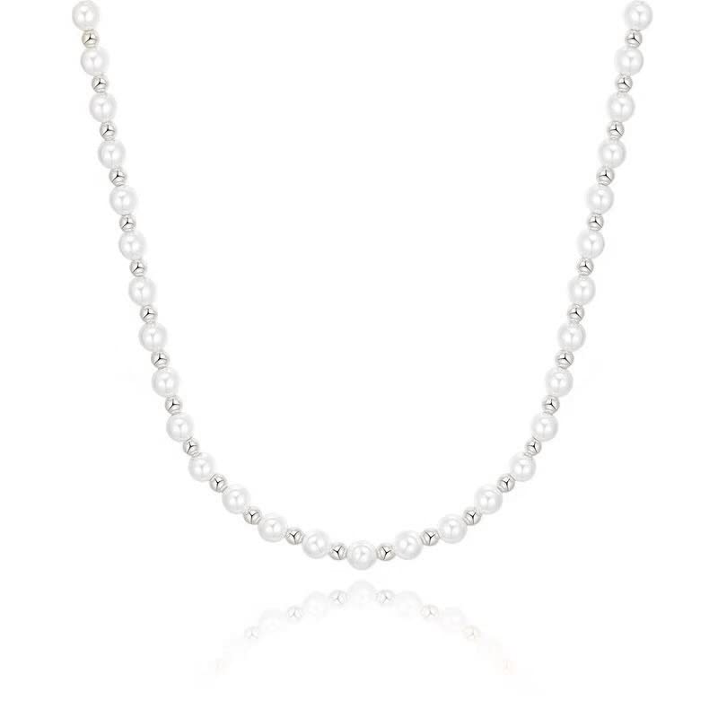 

Lucliss Pearl Necklace, Pearl, Shell Pearl, Surgical Stainless Steel 316L, 24k PVD Gold Silver