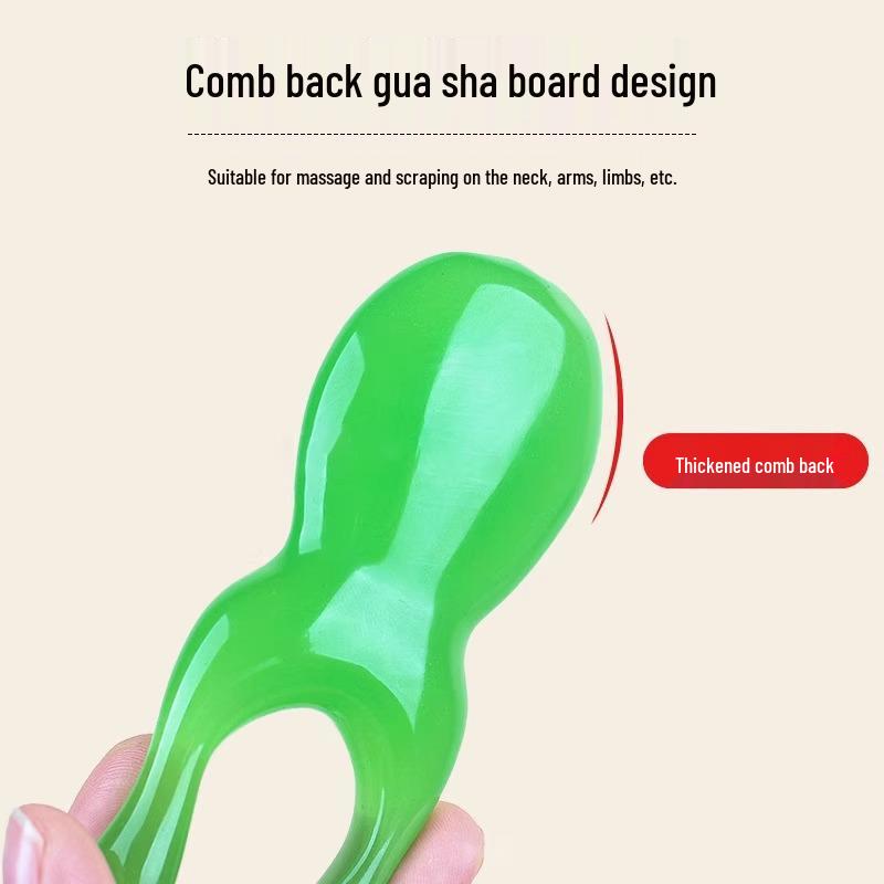 Portable Gua Sha Comb: Face, Jawline, Scalp & Meridian Massage Tool
