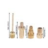 4Pcs/Set Bicycles Wheel Tire Transfer Valve Adapter Brass Valve Nozzle Adapter Road & Mtb Tire Pump Nozzle Connectors Set