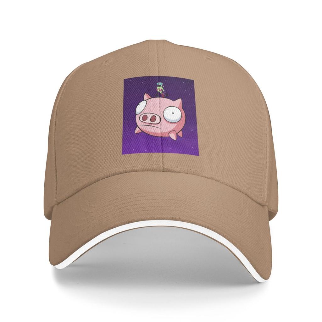 Invader Zim Pig Cute Cartoon Print Baseball Caps Snapback Baseball Hats Breathable Casual Casquette Outdoor for Men And Women