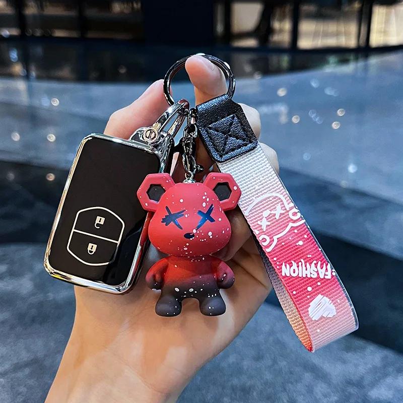 

Soft TPU Car Key Case Cover for Toyota Aqua Camry RAV4 Land Cruiser Prado Corolla Prius Keyless Remote Fob 2 3 Buttons 2013 2014