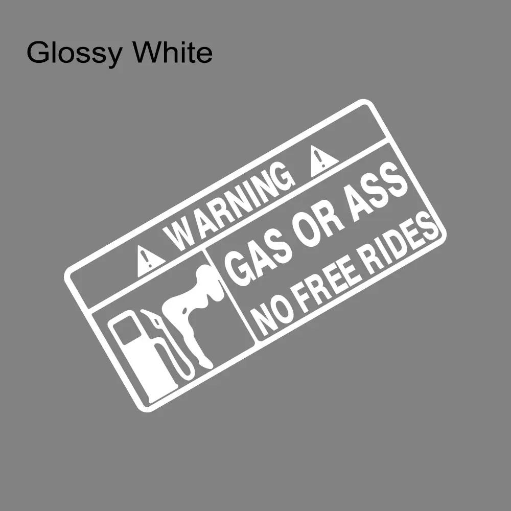 15x7cm Gas oder Arsch Autoaufkleber Fenster Windschutzscheibe Kreativ Free Ride Vinylaufkleber für LKW Motorrad Transporter Pickups Kraftstofftank Aufkleber