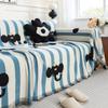 Cartoon Elephant Sofa Cover Sofa Towel Chenille Color Stripe Couch Cover Pet Mat Living Room Sofa Slipcover Throw Blanket