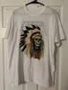 Yeezus Tour Kanye West T-shirt Teschio Capo Indiano Maglietta Grafica Rap S-5XL