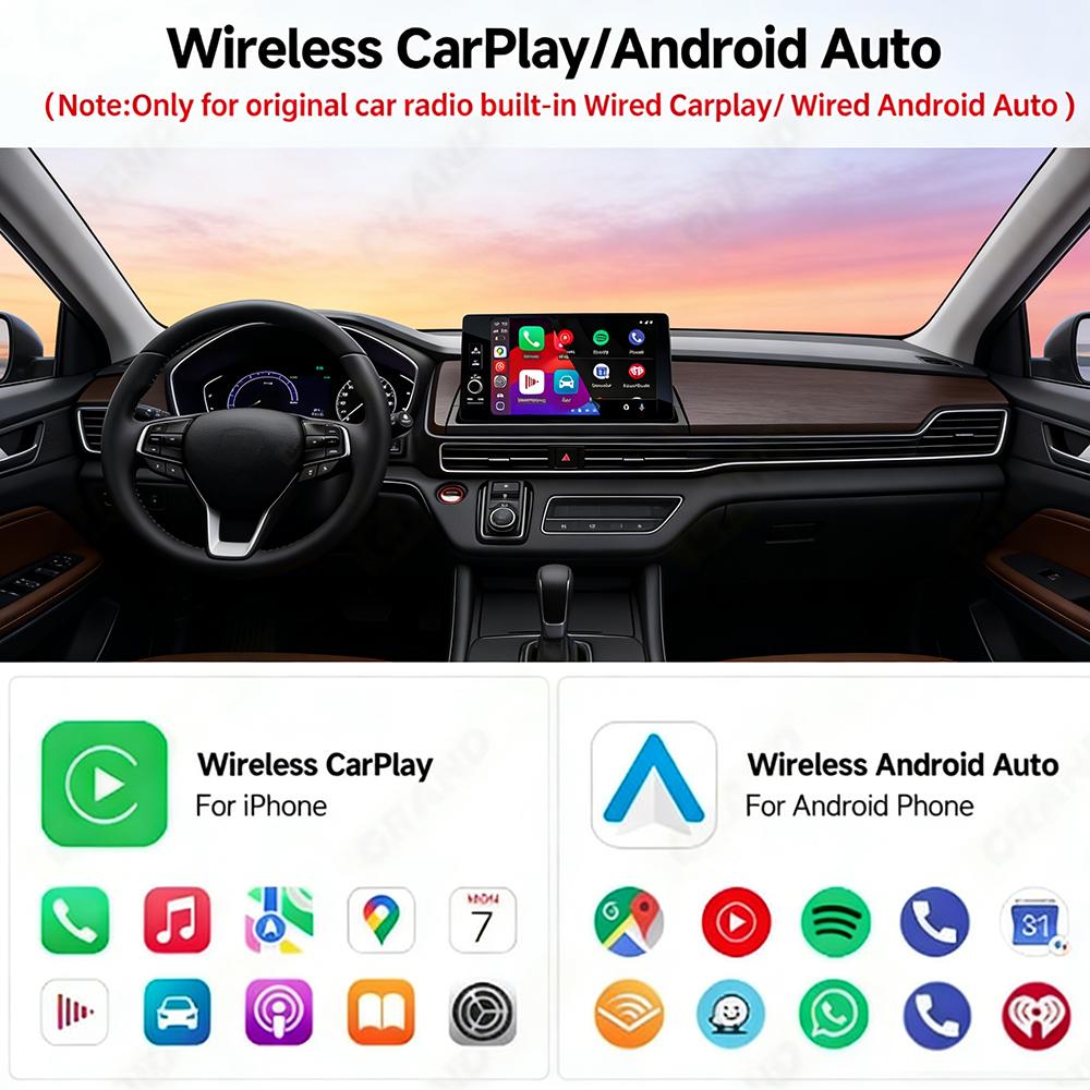 2026 Wireless CarPlay Adapter for Apple Convert Wired To CarPlay Wireless Adapter USB-C/Type-C Design Plug Play Car Play D