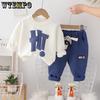 Children's Hoodie Set Boys' Spring Fashion Boys' Baby Spring Hoodie+long Pants Two-piece Set