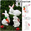 Geschenk Puppenhaus Ornament Mini Tier Handwerk Miniatur Kaninchen Figur Mikro Landschaft Harz Hase Statue Feengarten