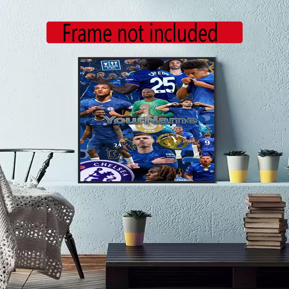 Chelsea Fc Personalized Name Diamond Paintings Mosaic Wall Round Diamond Art Painting Kits Embroidery Crystal Accessories Frameless