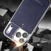 Electroplated Leather Phone Case For iPhone 17 Pro Max 17Air 16 15 Plus 14 Pro 13 12 11 Invisible Bracket Lens Protective Cover
