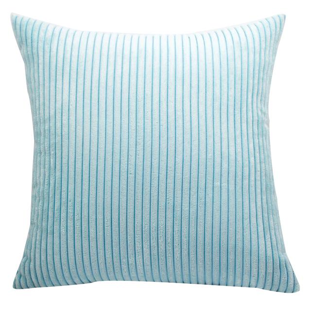 Supersoft Corduroy Cushion Cover Solid Striped Throw Pillow Covers Decorative Pillow Case for Sofa Bed Living Room Decoration