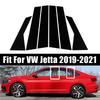 6Pcs Glossy Black Window Sticker Pillar Posts Decal Trim Door Cover Accessories for VW Jetta 2019 2020 2021