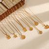 Style Star Moon Necklace For Women With 18k Gold Plating And Diamond Embellishments