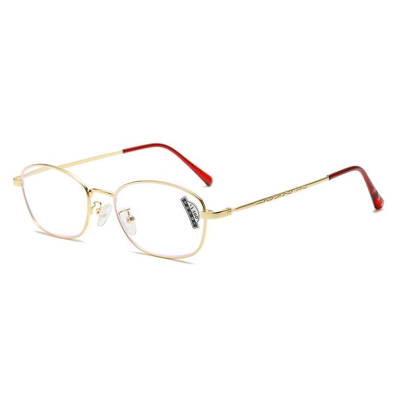 Advanced Sense Box Anti-Blue Reading Glasses Ultra-Light Metal Frame Glasses High Definition Lens Reading Glasses