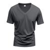 American Style Summer Quick Dry Mens V Neck Short Sleeve T Shirt