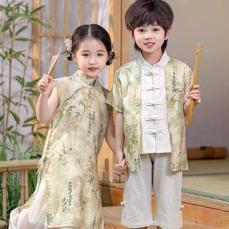 2026 Kids Hanfu: Chinese Style Summer Costume for Boys & Girls, Ideal for June 1st Performances